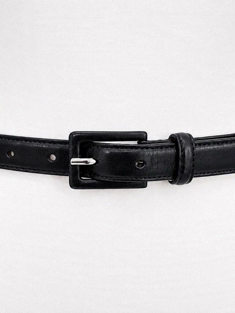 Talbots Leather Buckle Belt in Black Size XS